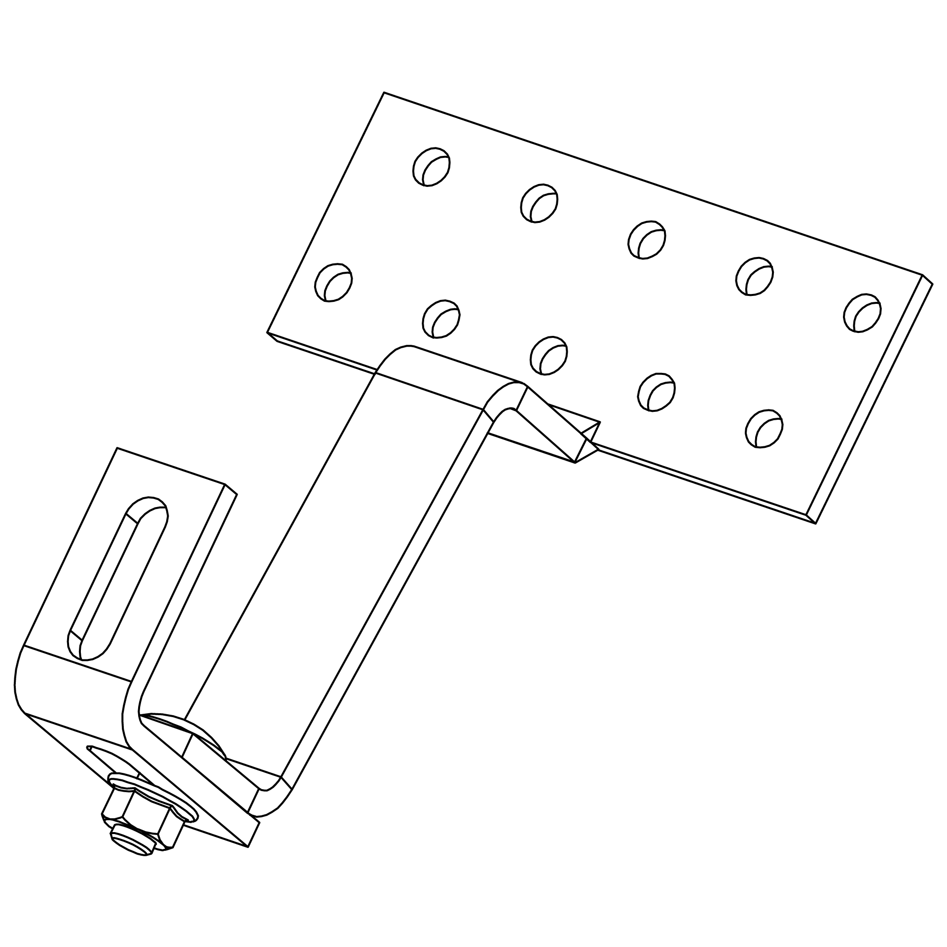 K2 Dachhaken Vario 1 - 2 - Unterkonstruktion