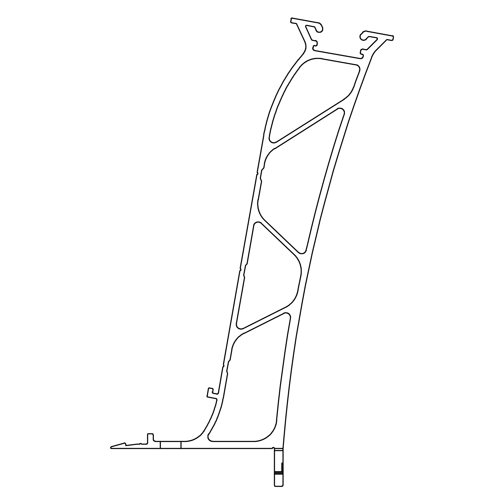 K2 Dome 6.10 Connector Bonding Set/Peak/SD - Unterkonstruktion