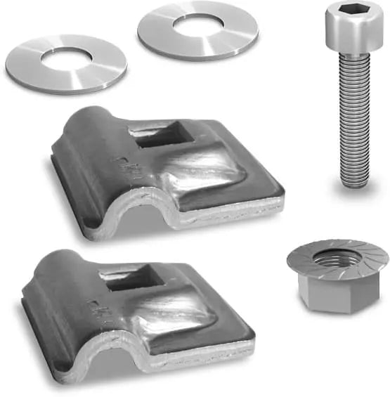 K2 Blitzschutzklemme Multi Alu 8 mm - double set - Unterkonstruktion