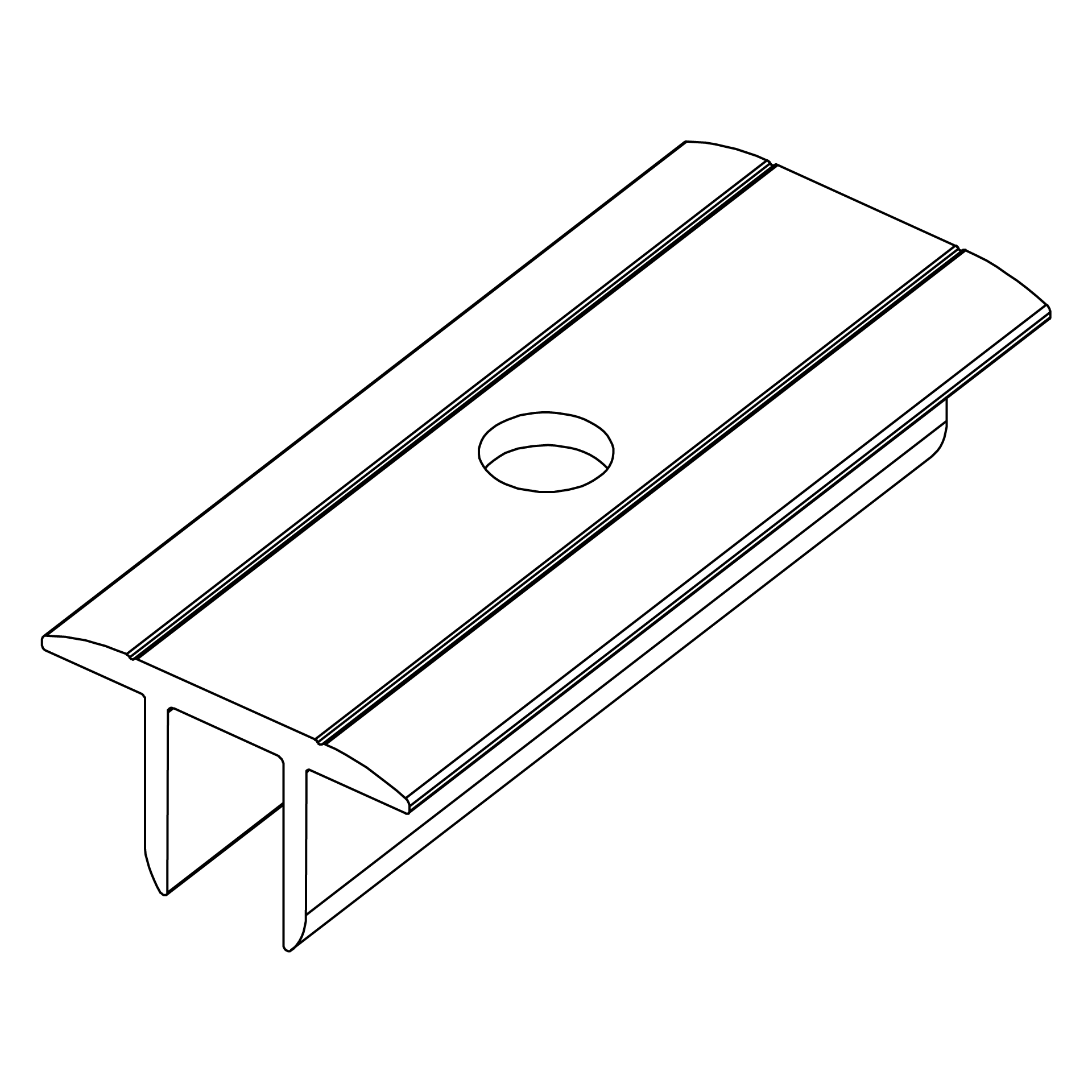 K2 Mittelklemme Einzeln XS Einzeln/Black - Unterkonstruktion