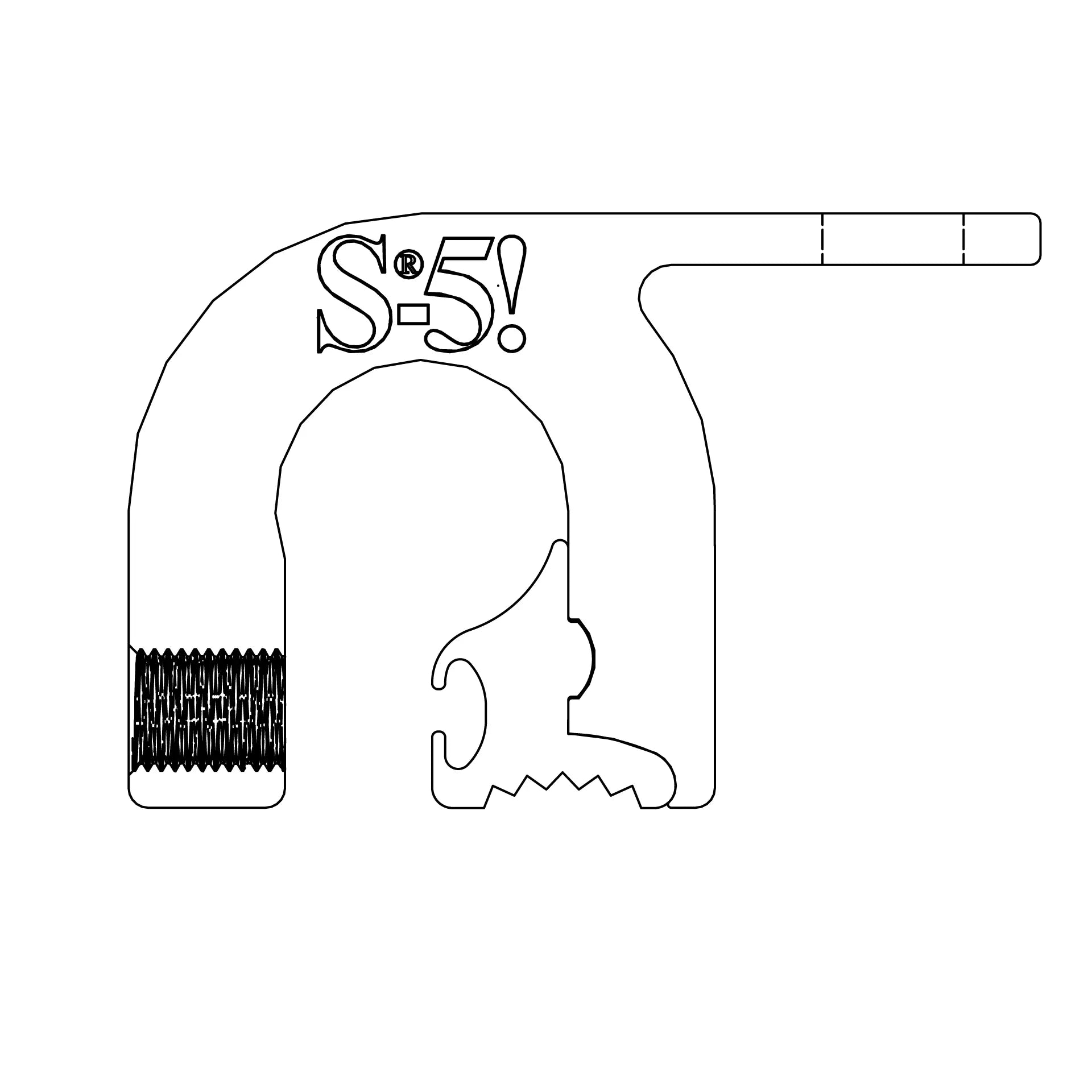 K2 Solid Round SeamClamp - S - 5! - Unterkonstruktion