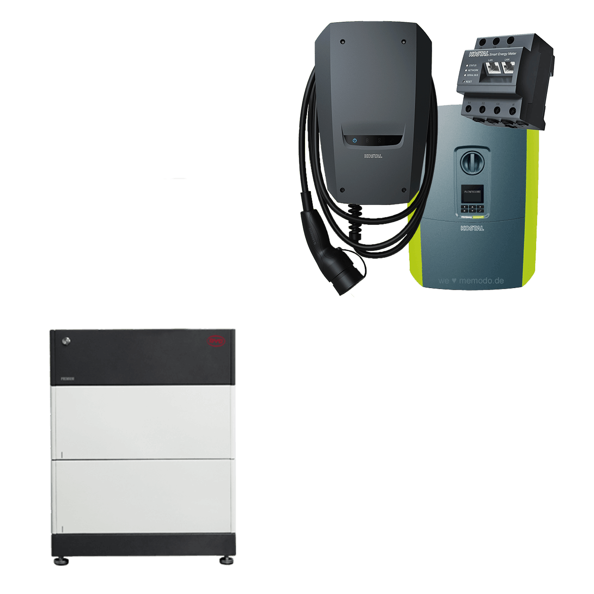 Kostal & BYD Kombipaket mit Kostal Plenticore plus 5.5 G2, Enector 11kW Wallbox und BYD HVS 5.1 Speicher