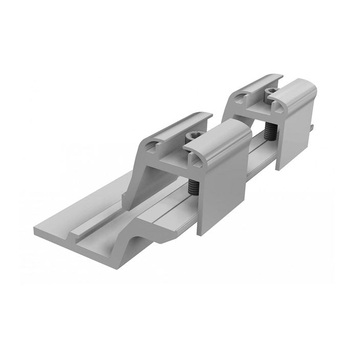 SL Rack Außenverbinder Rail 2.0 / 2.0 schwarz eloxiert - silber - Unterkonstruktion