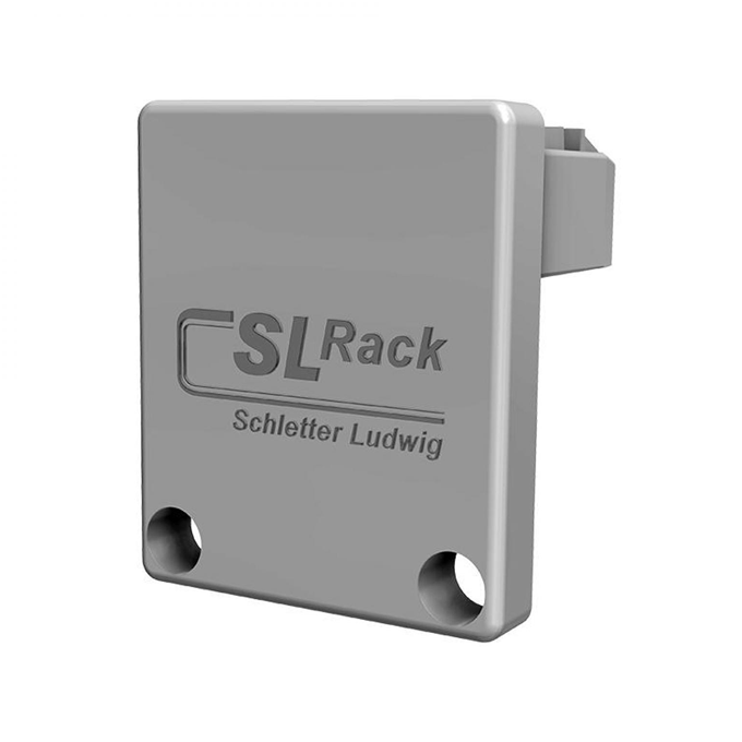 SL Rack Kunststoff - Endkappe Rail 35 grau/schwarz - grau - Unterkonstruktion
