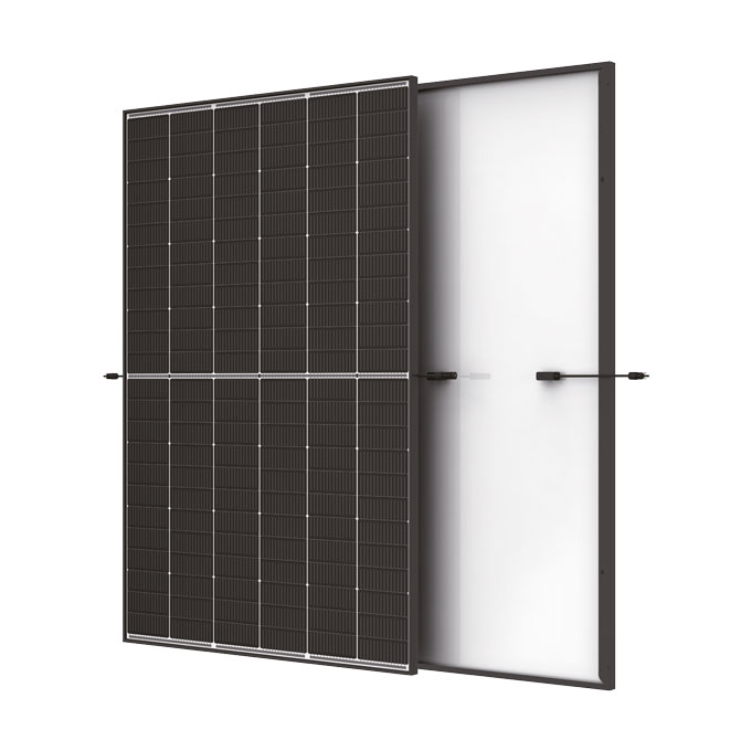 Trina Solar 445 W Vertex S + Dual Glass N Typ i - TOPCon Solarmodul – schwarzer Rahmen/weiße Rückseite - PV - Modul