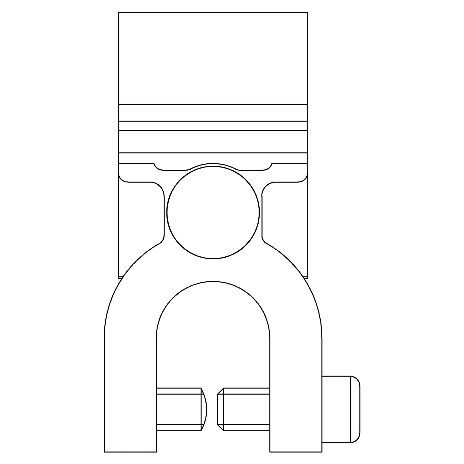 K2 SeamClamp CF:x Single Round/Snap/Standing - Unterkonstruktion