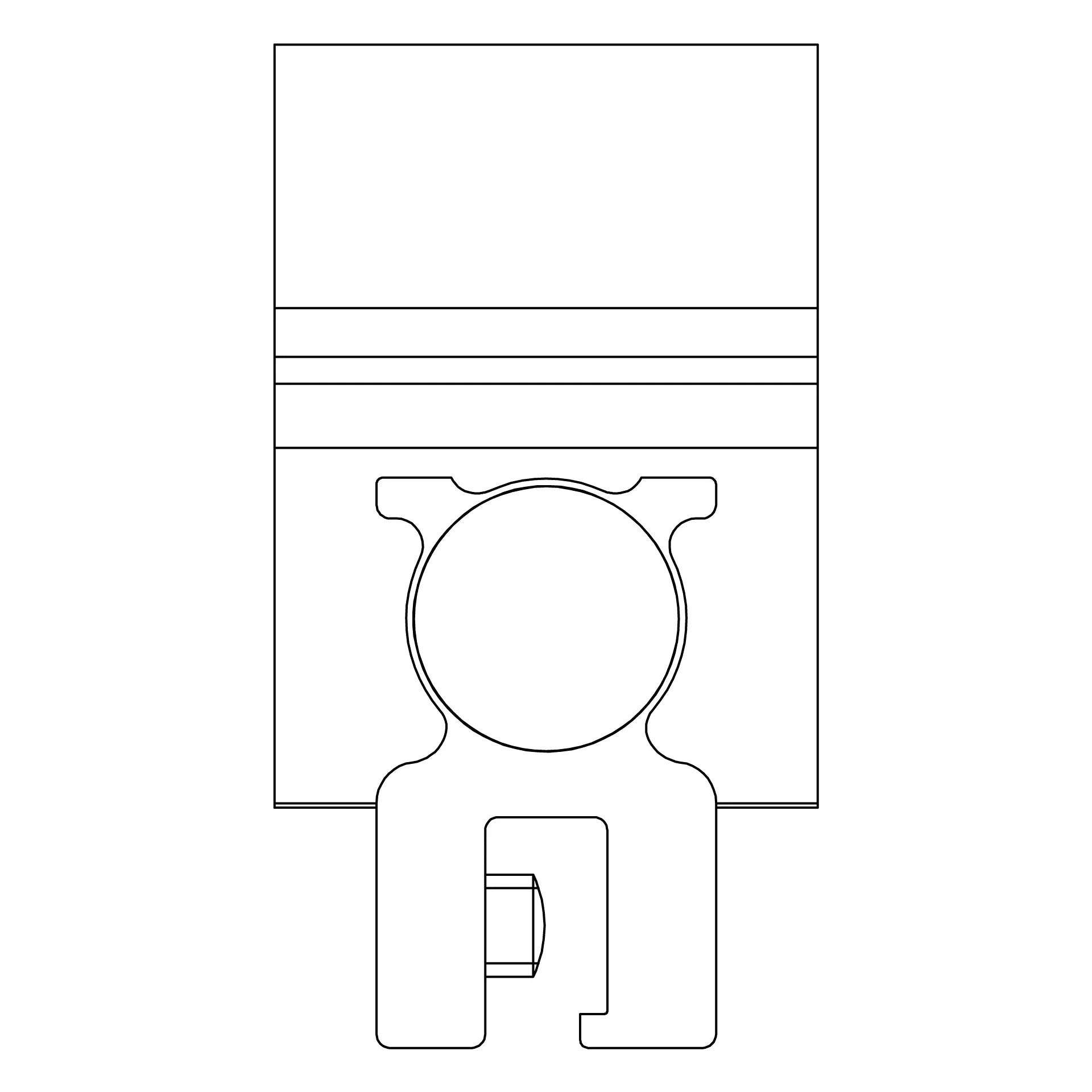 K2 SeamClamp CF:x Single Round/Snap/Standing - Unterkonstruktion