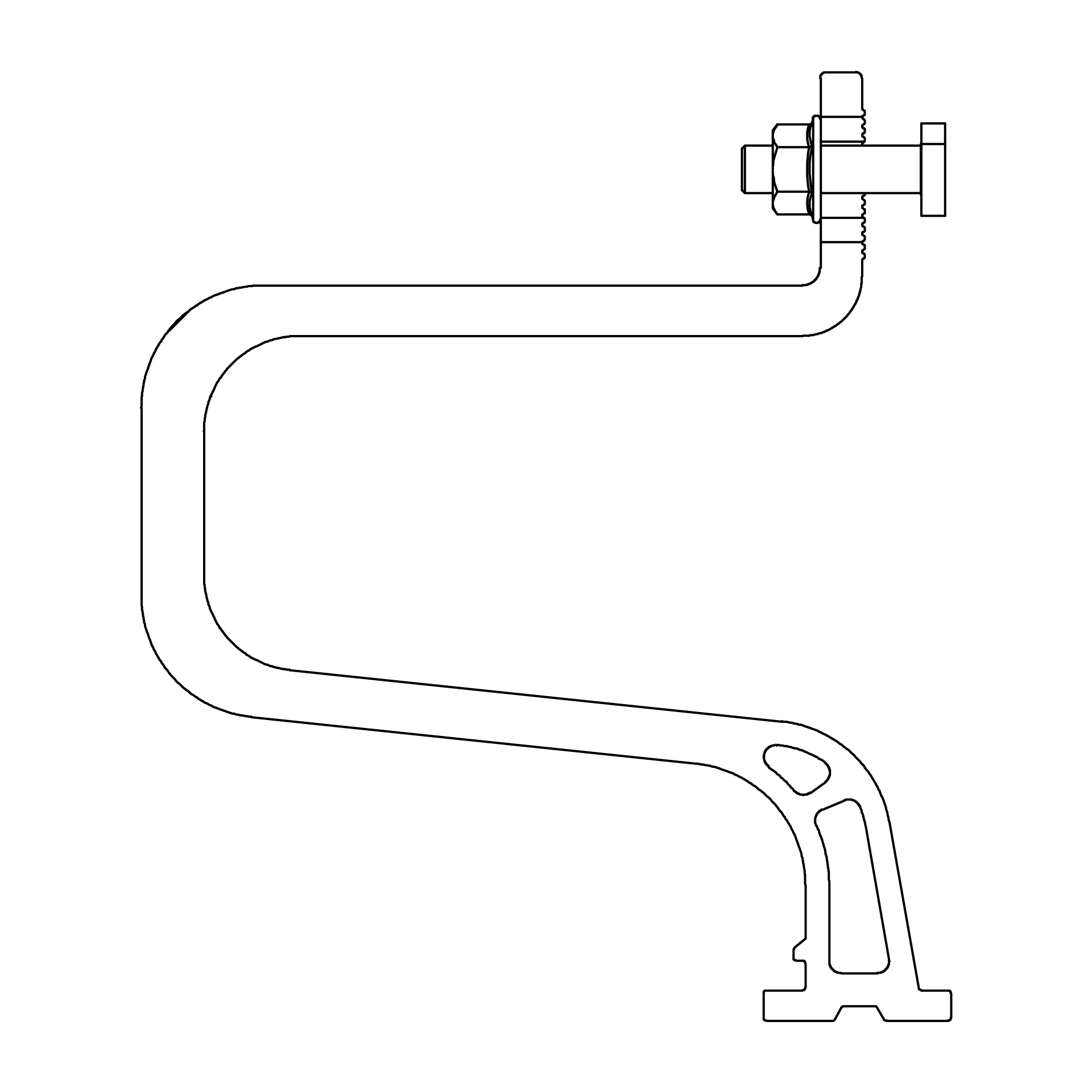 K2 SingleBracket 1.1/4S - Unterkonstruktion