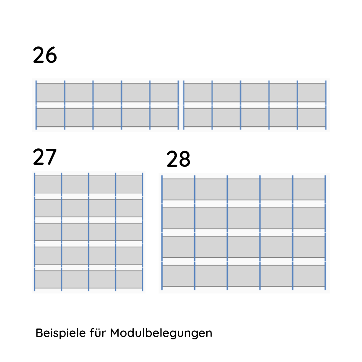 Unterkonstruktion Paket für 20 Module von K2, System S-Dome für Flachdach