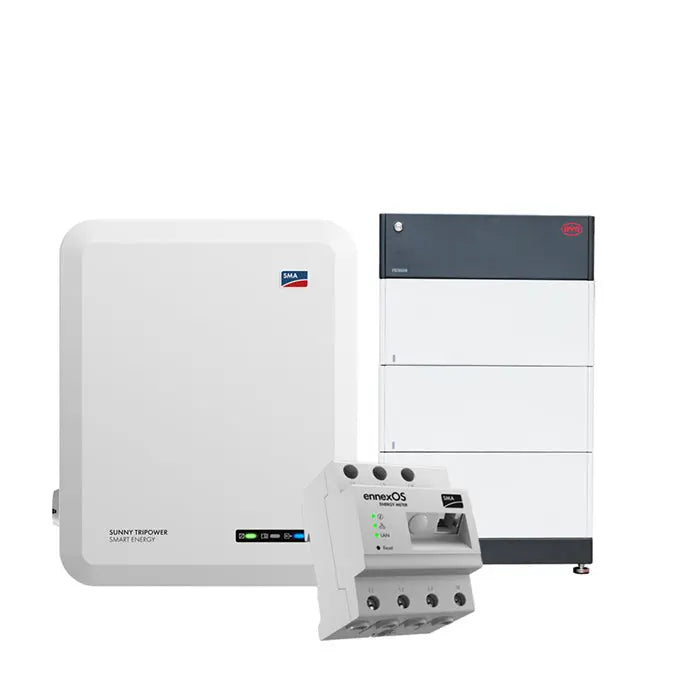 SMA Hybrid-Wechselrichter Sunny Tripower Smart Energy & Sunny Home Manager & BYD-Battery Box Premium HVS Set