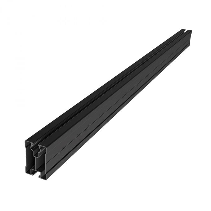 SL Rack Rail 60 2,40 - 4,75 m - 4,75 m schwarz eloxiert - Unterkonstruktion