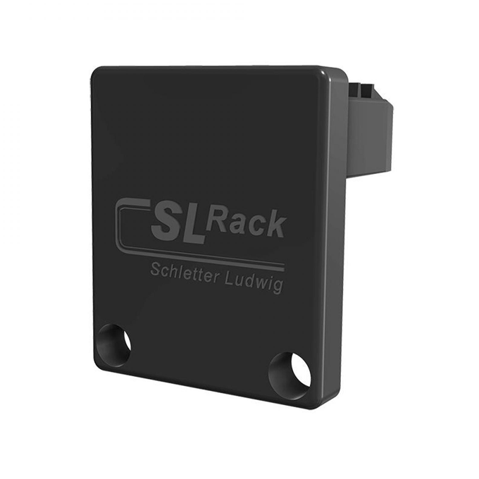 SL Rack Kunststoff - Endkappe Rail 35 grau/schwarz - Unterkonstruktion