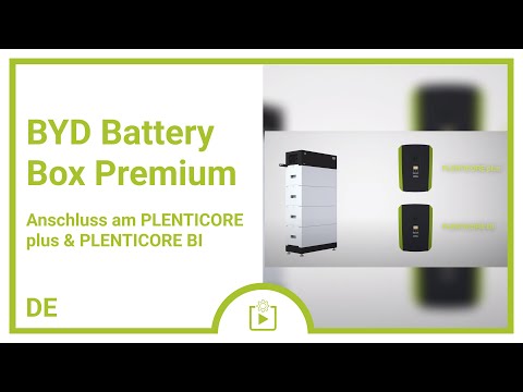 BYD BATTERY BOX Premium: Anschluss PLENTICORE plus & PLENTICORE BI
