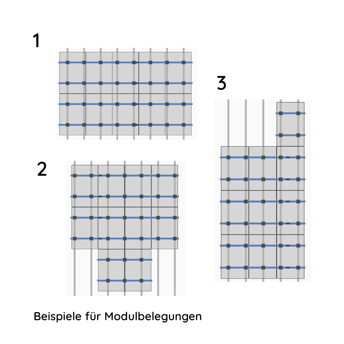 UK Paket für 10 Module von K2, SingleRail 36 für Schrägdach, 1-lagig